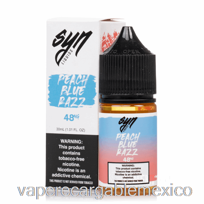 Vape Recargable Melocotón Azul Razz - Sin Sales - 30ml 48mg